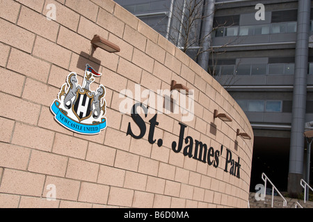 Newcastle Upon Tyne, St James' Park Fußballplatz Stockfoto