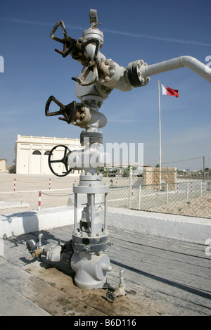 BRN, Bahrain: Ölquelle Nr. 1, erste Ölquelle Bohrung in Bahrain, heute ein museum Stockfoto