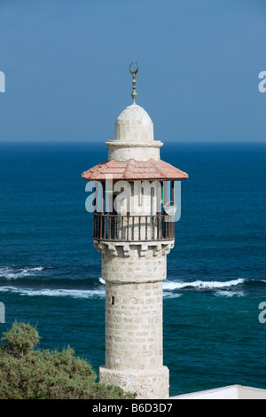 MINARETT EL BAHER MOSCHEE ALTSTADT JAFFA TEL AVIV ISRAEL Stockfoto