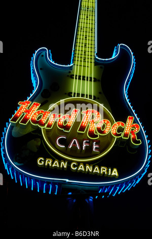 Hard Rock Cafe In Playa Del Ingles Stockfoto