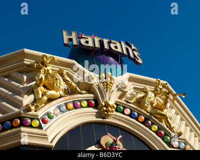 Las Vegas Strip Kasino Harrahs Stockfoto