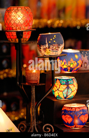 Motive aus einer Weihnachts-Markt in einer deutschen Stadt Stockfoto