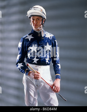 Paul Eddery Pferderennen Champion Jockey Stockfoto