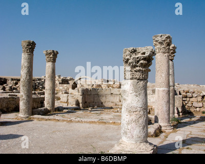 BYZANTINISCHE PALASTRUINE KIRCHE UMAYYAD AUF ZITADELLE HILLTOP AMMAN JORDANIEN Stockfoto