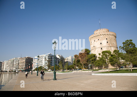 Weißer Turm, Thessaloniki Griechenland Stockfoto