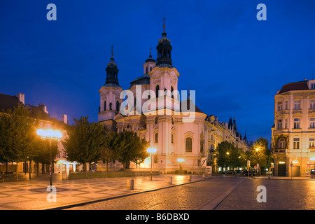 SANKT NIKOLAUS KIRCHE ALTSTÄDTER RING STARE MESTO PRAG TSCHECHISCHE REPUBLIK Stockfoto