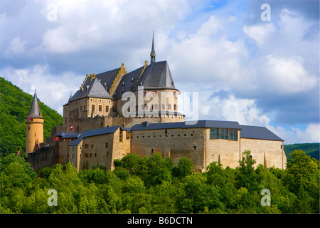 Schloss Vianden, Vianden, Luxemburg Stockfoto