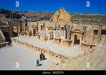 Das Theater in der römischen Stadt Jerash, Jordanien 0214 Stockfoto