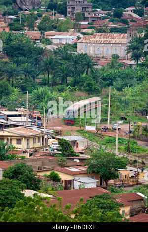 Trainieren Sie in Benin, Westafrika. Stockfoto