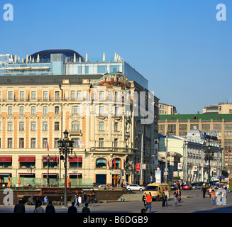 Hotel "National" (1880er Jahre), Manege Quadrat, Moskau, Russland Stockfoto