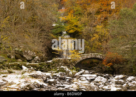 Lastesel Brücke, Glen Lyon, Schottland Stockfoto