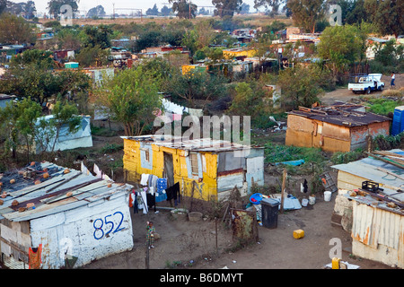 Südafrika, Johannesburg, Soweto, Blick auf die Slums und squatter Camps Stockfoto