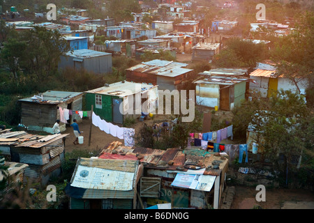 Südafrika, Johannesburg, Soweto, Blick auf die Slums und squatter Camps Stockfoto