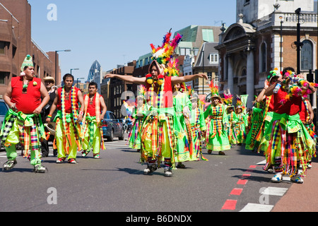 Eine südamerikanische Street-Parade in London, England Stockfoto