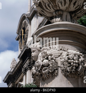 Saint-Paul Kathedrale Urne auf Nordfront Stockfoto