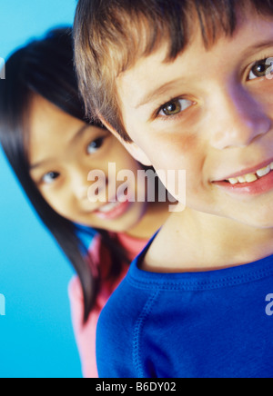 Zwei Kinder. Stockfoto