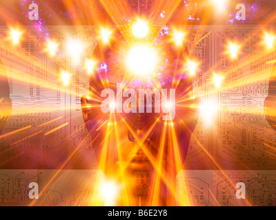 Künstliche Intelligenz, konzeptionelle Computer Grafik Stockfoto