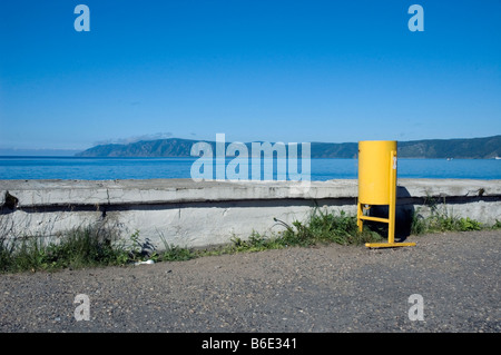 Russland Listwjanka Trans Mongolischen Zug Reise Ufer von See Baikal 2007 Stockfoto