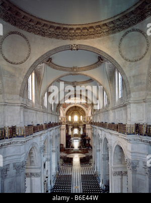 Saint-Paul Kathedrale Mittelschiff von triforium Stockfoto