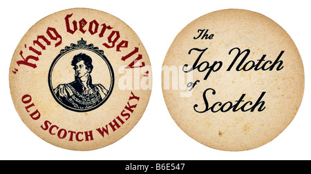 König George iv Alter Scotch Whisky der Spitzenklasse von Scotch Stockfoto