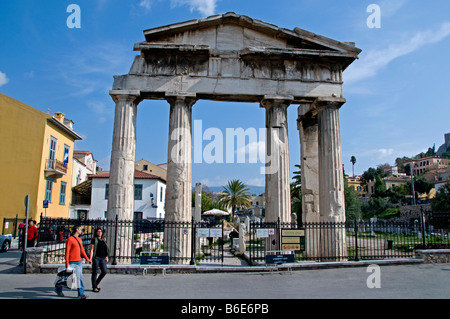 Forum in Athen in der Römerzeit östlich der klassischen Agora Griechenland Griechisch gebaut Stockfoto