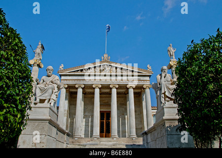 Die Akademie von Athen Griechenland Neugriechisch Stockfoto