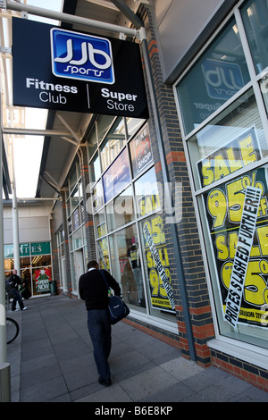 JJB SPORTSHOP UND FITNESS-CENTER Stockfoto