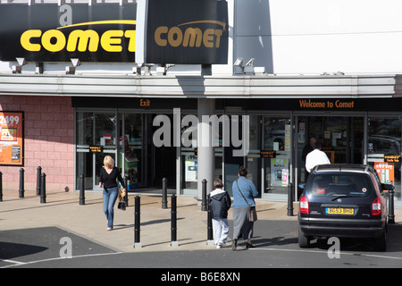 Komet Elektro-, Schloß Vale Retail Park, Birmingham Stockfoto