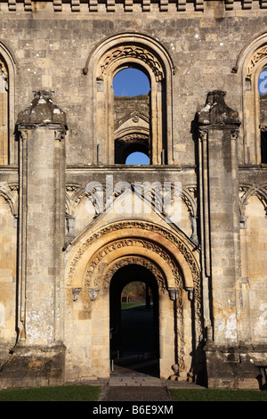 Glastonbury Abbey, Lady Chapel, Somerset, England, Großbritannien Stockfoto