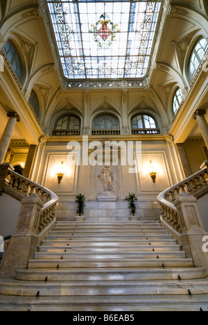 Innerhalb der Geschichte Stadtmuseum Museo Histórico Municipal im Rathaus Valencia Spanien Stockfoto