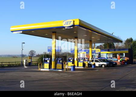 Eine Jet-Tankstelle in einer Stadt, U.K. Stockfoto