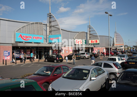 Schloß Vale Retail Park, Birmingham Stockfoto