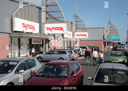 Schloß Vale Retail Park, Birmingham Stockfoto