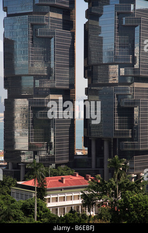 China Hong Kong Central Hong Kong Park Lippo Türme Flagstaff House Stockfoto