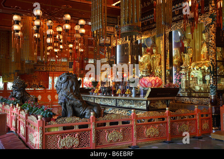 China Hongkong Lantau Insel Po Lin buddhistisches Kloster Stockfoto