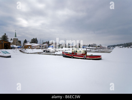 Hafen von Killarney, Huron-See, Ontario, Kanada Stockfoto