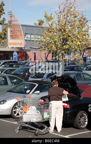 Sainsburys, Schloß Vale Retail Park, Birmingham Stockfoto