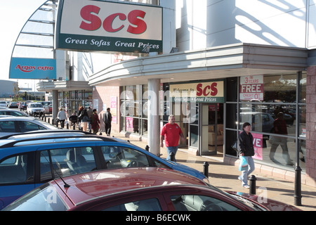 Schloß Vale Retail Park, Birmingham Stockfoto