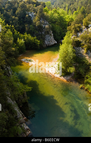 Schöne Landschaft der Pyrenäen die Bergkette, die Spanien und Frankreich trennt Stockfoto