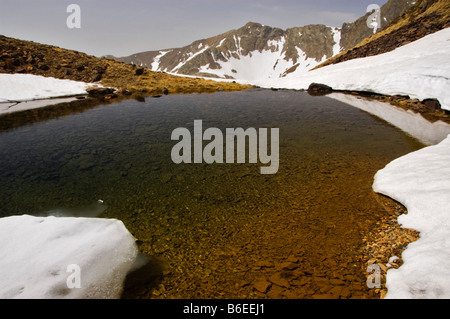 Schöne Landschaft der Pyrenäen die Bergkette, die Spanien und Frankreich trennt Stockfoto