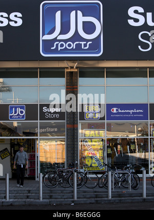 JJB SPORTSHOP UND FITNESS-CENTER Stockfoto