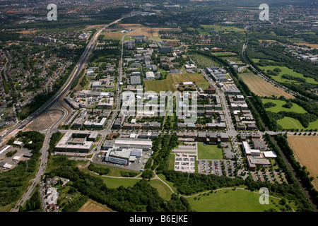 Luftaufnahme der Technologiepark Dortmund, Universität Dortmund, Fraunhofer Institut, Dortmund, Nordrhein-Westfalen, Deutschland Stockfoto