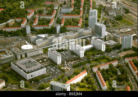 Luftaufnahme von einem Vorort von Dresden, Sachsen, Deutschland, Europa Stockfoto