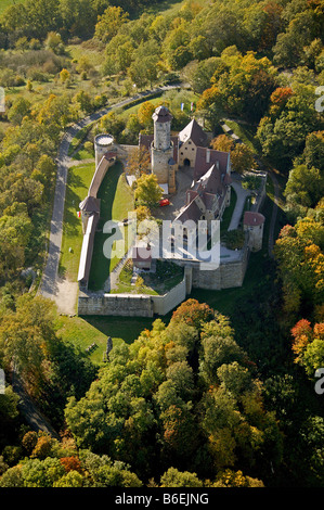 Luftaufnahme, Schloss Altenburg, Bamberg, Franken, Bayern, Deutschland, Europa Stockfoto