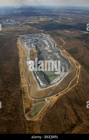 Luftbild des Fernewaldhalde, Bergwerk Prosper-Haniel, Bottrop, Ruhrgebiet, Nordrhein-Westfalen, Deutschland, Europa Stockfoto