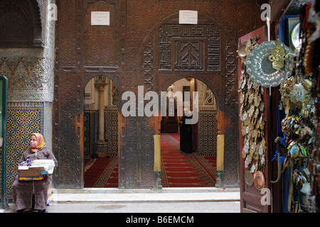 Moschee Moulay Idriss II, Fes, Marokko Stockfoto