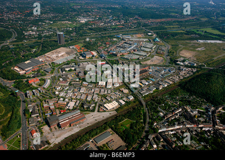 Luftbild, Im Lipperfeld, Neue Mitte, Oberhausen, Ruhrgebiet, Nordrhein-Westfalen, Deutschland, Europa Stockfoto