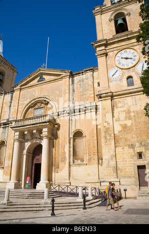 Saint John katholische Kathedrale, Saint John's Square, Valletta, Malta Stockfoto