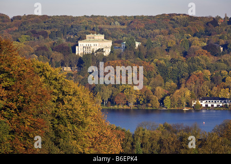 Villa Huegel am Baldeneysee, See Baldeney, Deutschland, Nordrhein-Westfalen, Ruhrgebiet, Essen Stockfoto