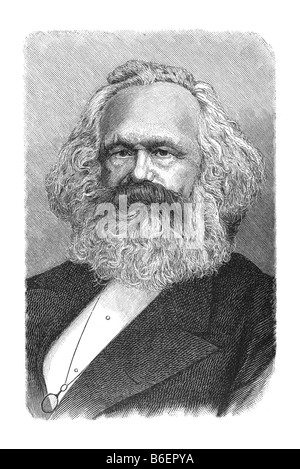 Karl Heinrich Marx, 5. Mai 1818 Trier - 14. März 1883 London Stockfoto